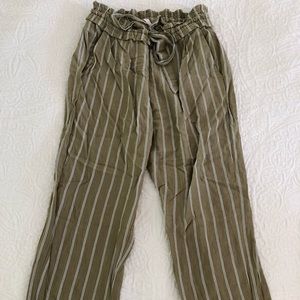 Zara loose stripe pants size S